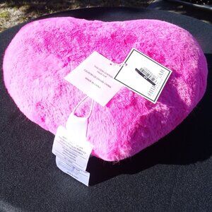 Pink Heart Pillow by SHIRALEAH NWT